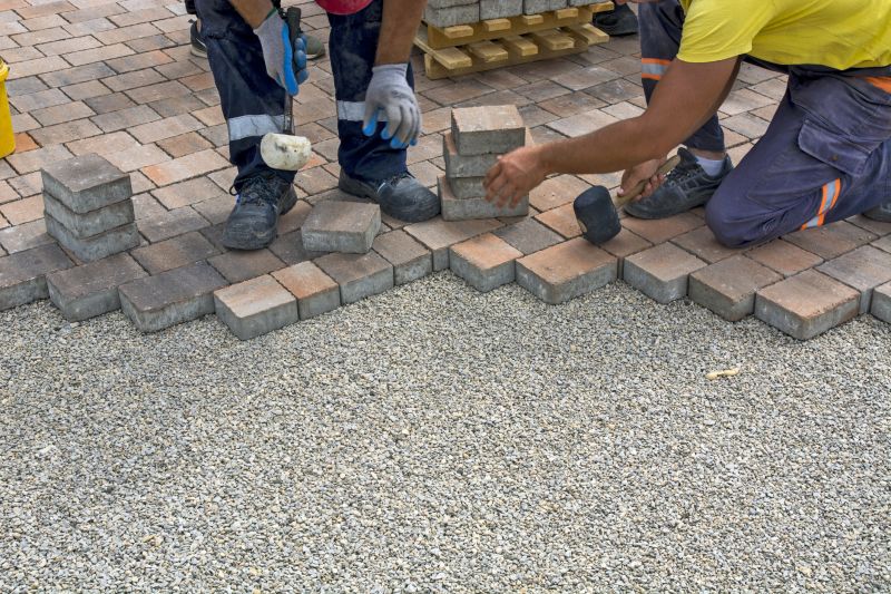 Final Touches on Paver Layout